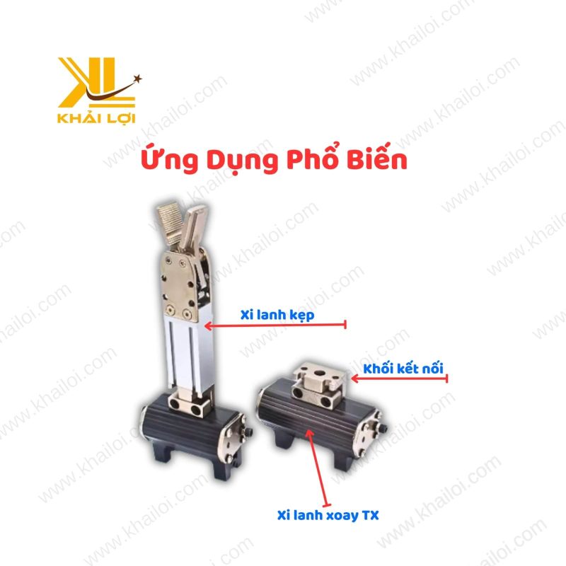 Ứng dụng phổ biến của Xi lanh xoay tay robot TX90 TX180