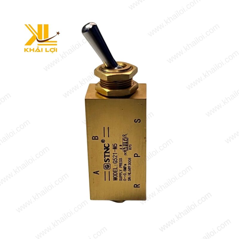 Cần gạt tay khí nén STNC chịu áp suất 1.0 MPa.