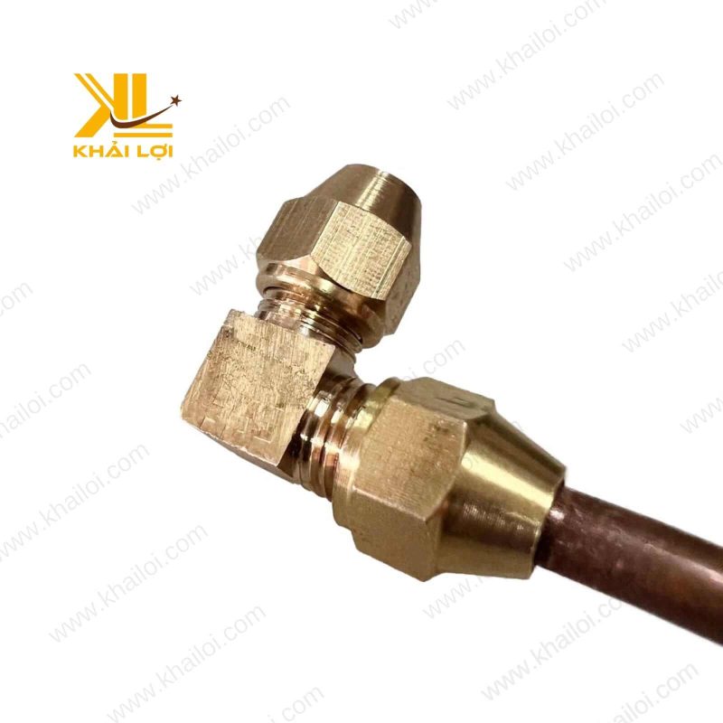 Cong hai đầu lã ống đồng áp suất 25 kg/cm².