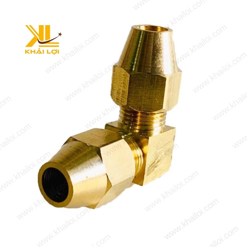 Cong hai đầu lã ống đồng từ Khải Lợi.