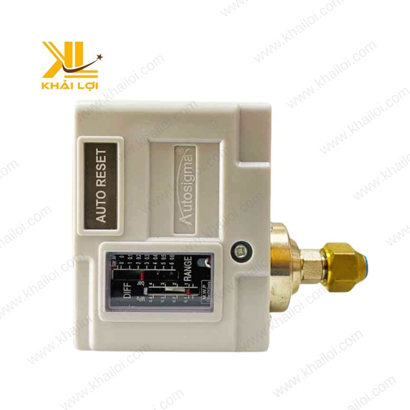 Công tắc áp suất Autosigama với tiếp điểm điện.