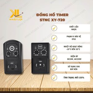 Thông số kỹ thuật: Đồng Hồ Timer STNC XY-720 của Vật Tư Công Nghiệp Khải Lợi.