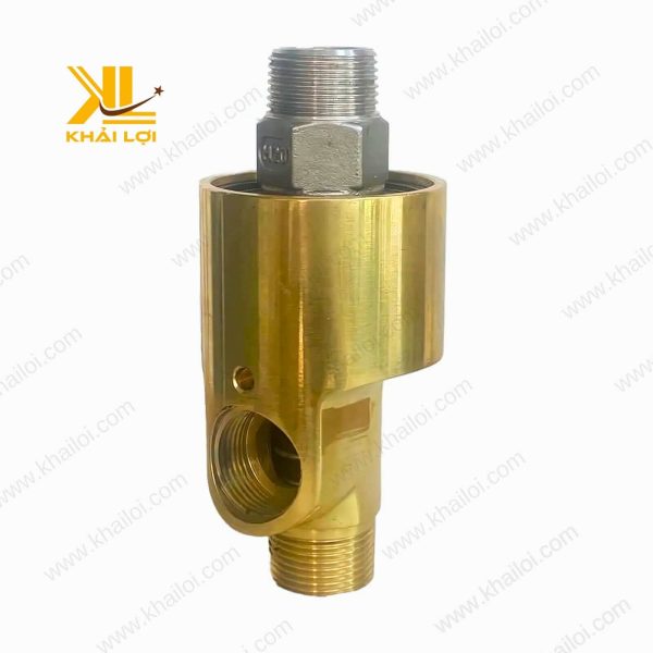 Khớp Xoay Nước – Hơi, Dầu với ren inox.
