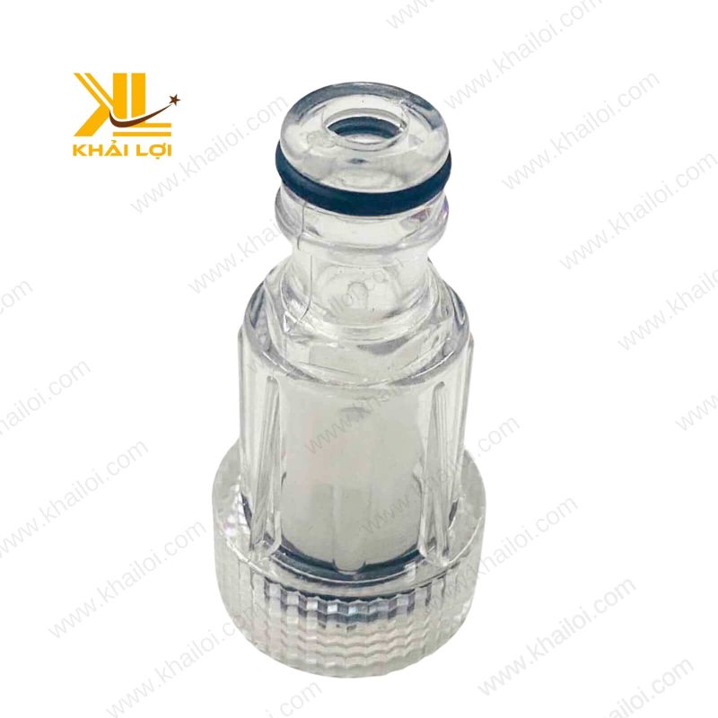 Lọc nước ren 22mm với lưới lọc dày.