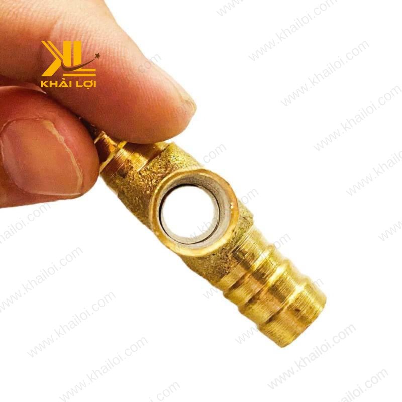 Nối Thau Chữ Thập Đuôi Chuột với rãnh giữ ống chắc chắn.