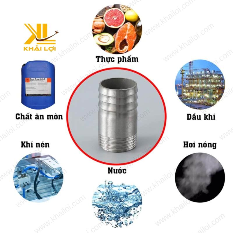 Hình ảnh ống đuôi chuột INOX 304 kích thước DN15.