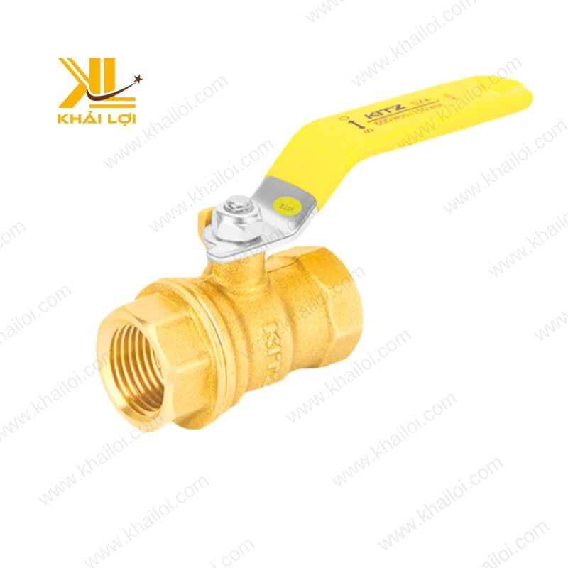 Van Bi Đồng KITZ với tay gạt thép phủ nhựa.