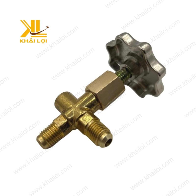 Van Khóa Đồng Hồ Gas với núm điều chỉnh tiện lợi.