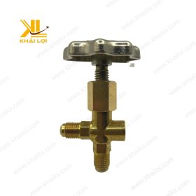 Van Khóa Đồng Hồ Gas với ren 9.6mm chắc chắn.