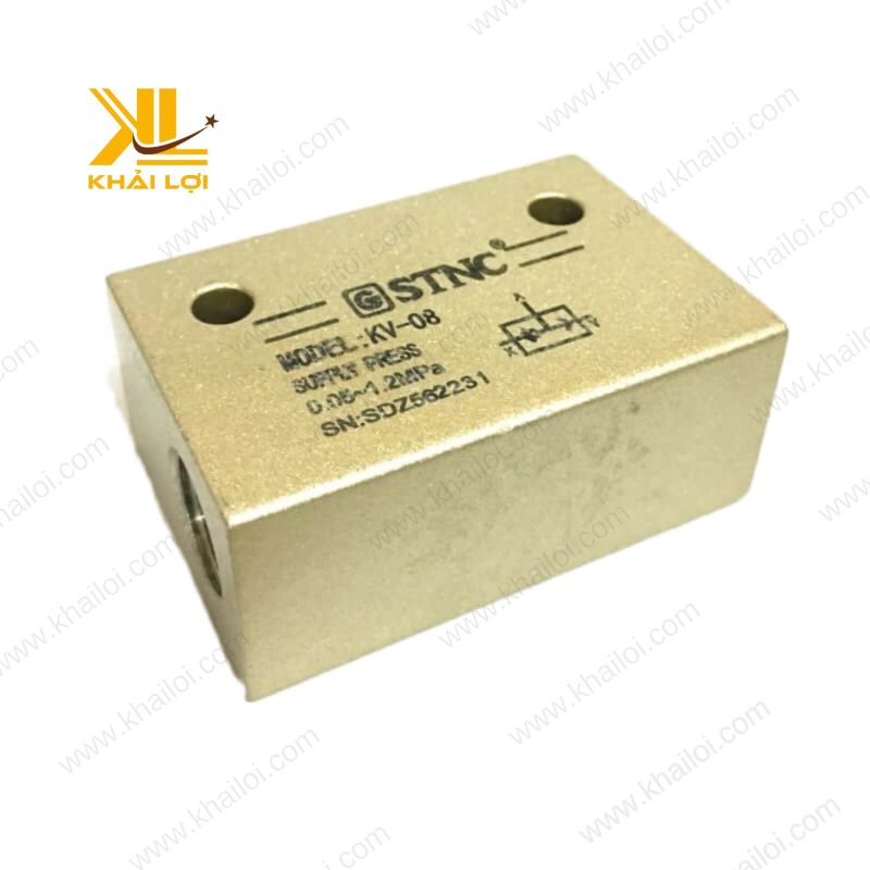 Hình ảnh van phân phối khí nén STNC KV trong hệ thống tự động hóa.