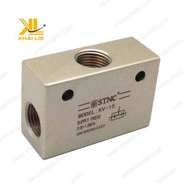 Van phân phối khí nén STNC KV chất liệu hợp kim nhôm bền bỉ.