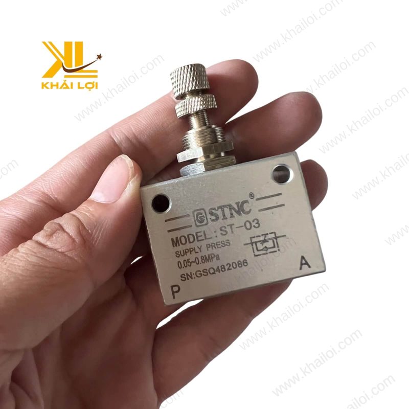 Van tiết lưu khí nén STNC ST thiết kế nhỏ gọn.