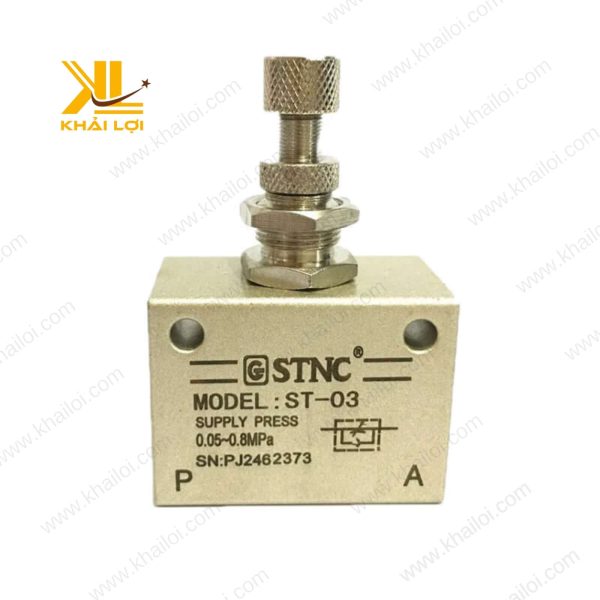Van tiết lưu khí nén STNC ST ốc chỉnh lưu lượng.