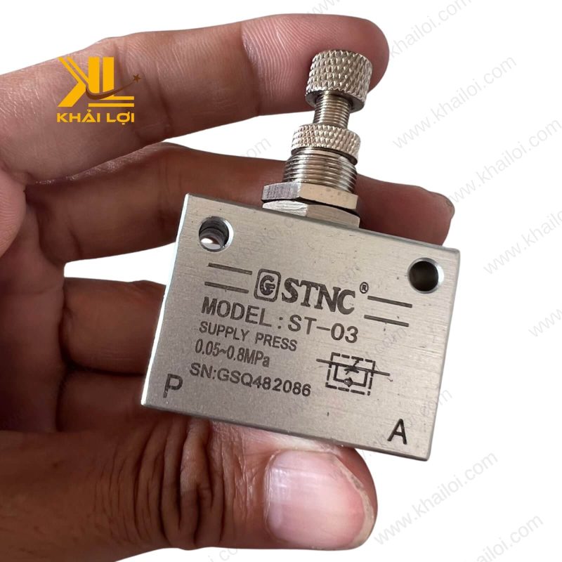 Van tiết lưu khí nén STNC ST ren 1/4″.