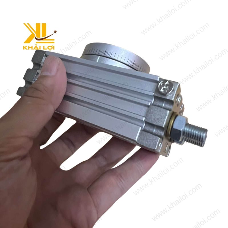 Xi lanh xoay MSQB chịu áp suất 0.6 MPa.