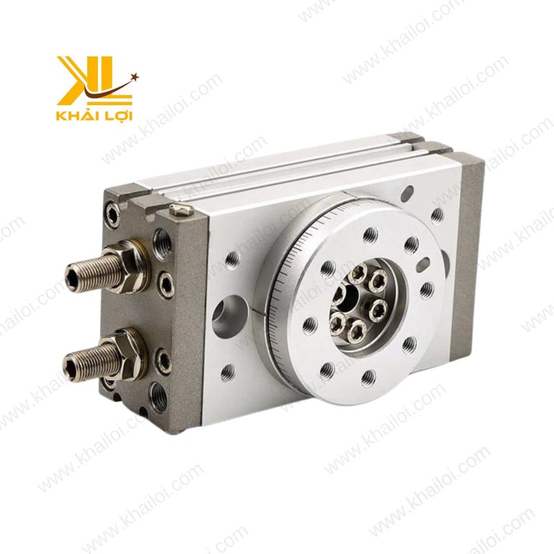 Xi lanh MSQB với trục xoay thép cứng bền bỉ.