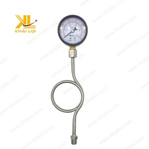 Hình ảnh xi phong INOX ren trong ngoài kết nối ống dẫn.