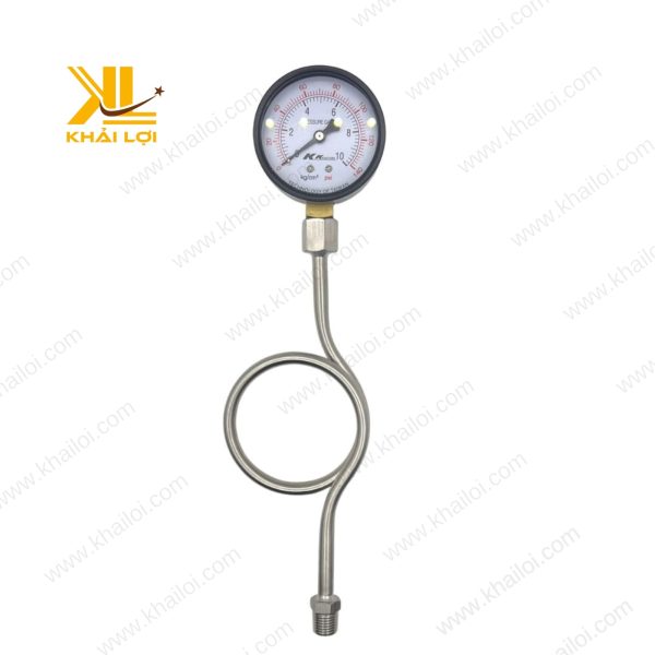 Hình ảnh xi phong INOX ren trong ngoài kết nối ống dẫn.