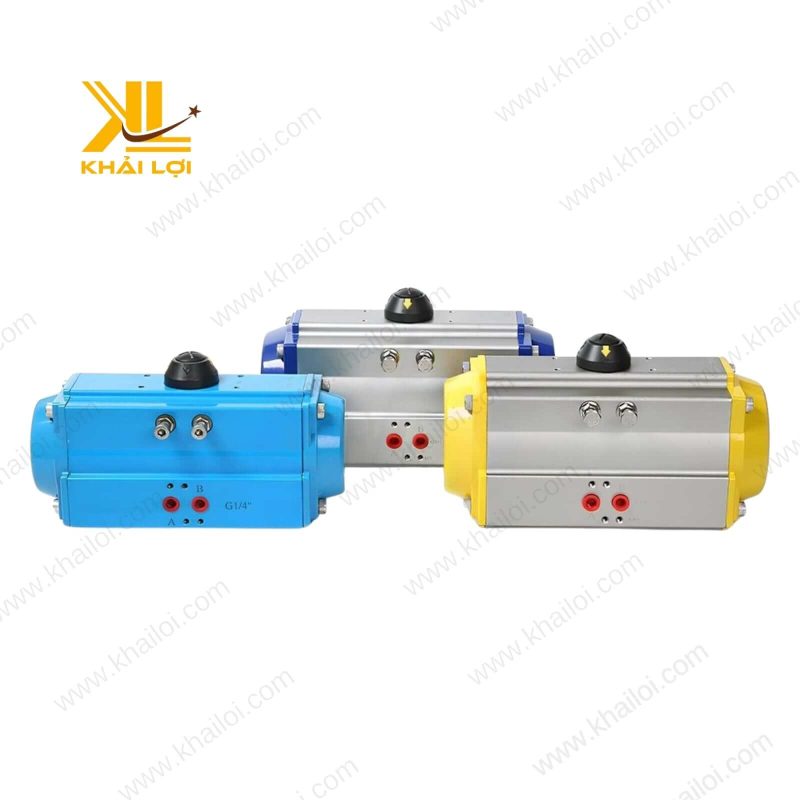 Ứng dụng đầu khí nén AT để tự động hóa van bướm trong hệ thống xử lý nước.