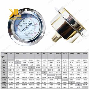 Sơ đồ nguyên lý hoạt động của cơ cấu đo áp suất.