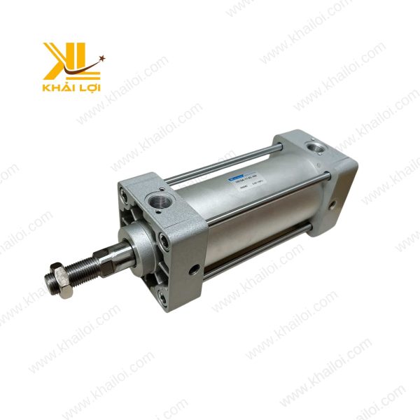 Xi lanh MCQA đang được lắp đặt trên một dây chuyền đóng gói tự động.