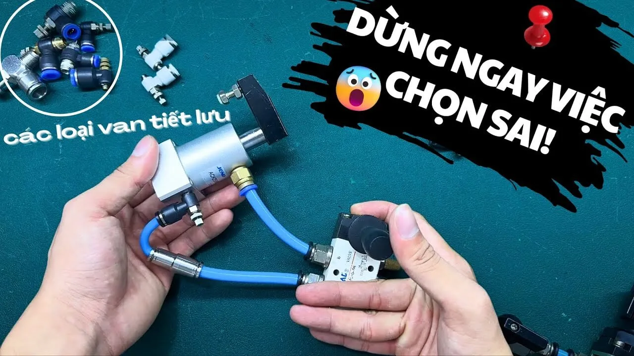 So Sánh Van Tiết Lưu Inox, Thau Và Airtac PSL Loại A & B – Nên Chọn Loại Nào Cho Hệ Thống Khí Nén