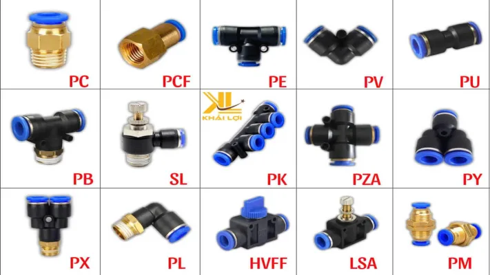 Series Khí Nén P4: Nhận Dạng Các Loại Đầu Nối Nhanh Qua Hình Ảnh