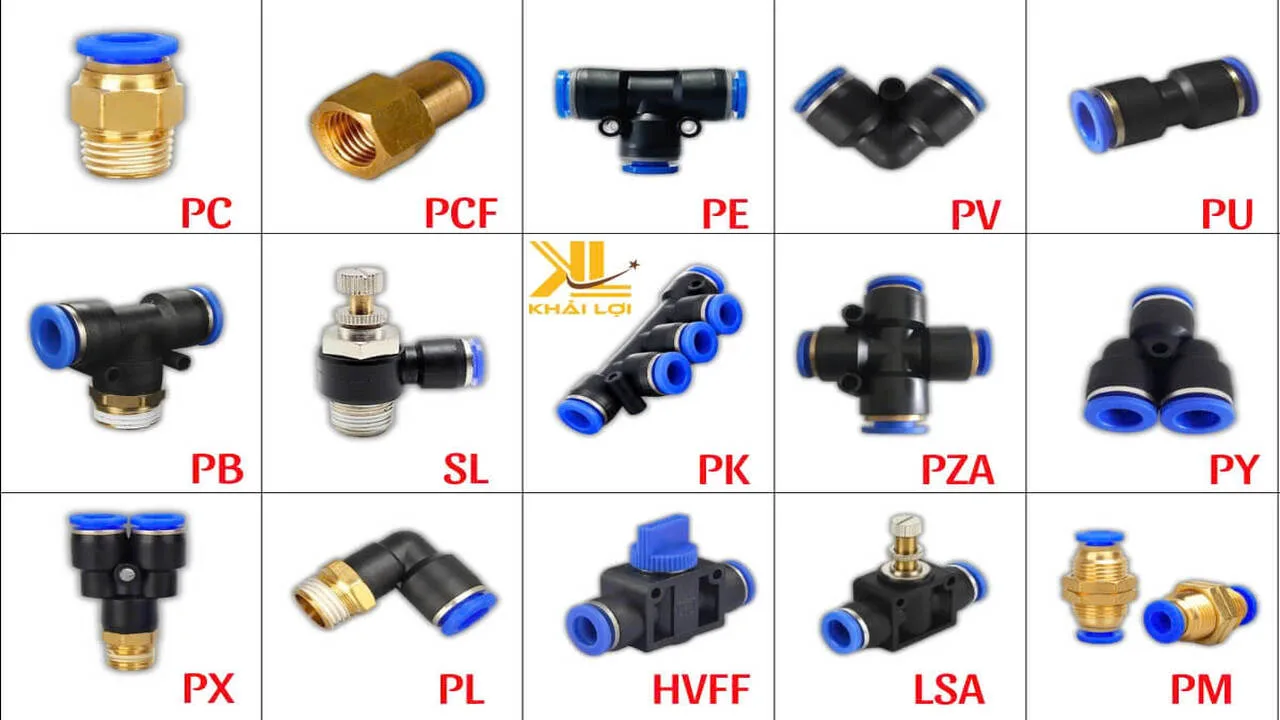 Series Khí Nén P4: Nhận Dạng Các Loại Đầu Nối Nhanh Qua Hình Ảnh