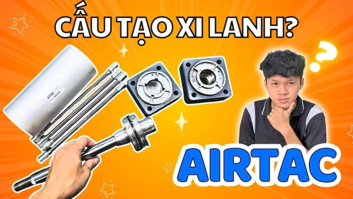 🔧 Xi Lanh Khí Nén AIRTAC SC – Cấu Tạo, Nguyên Lý Hoạt Động và Hướng Dẫn Tháo Lắp Chi Tiết