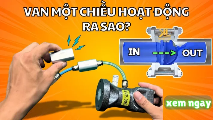 🔧 Van Một Chiều Khí Nén AIRTAC NRV-08 – Nguyên Lý Hoạt Động, Cấu Tạo và Hướng Dẫn Test Thực Tế 🔧