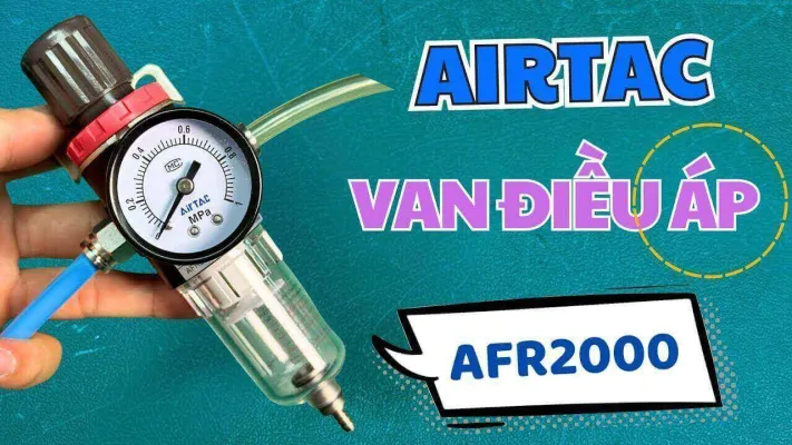 Airtac AFR2000 – Van Điều Áp Khí Nén Nhỏ Gọn, Bền Bỉ, Tích Hợp Lọc Tách Nước