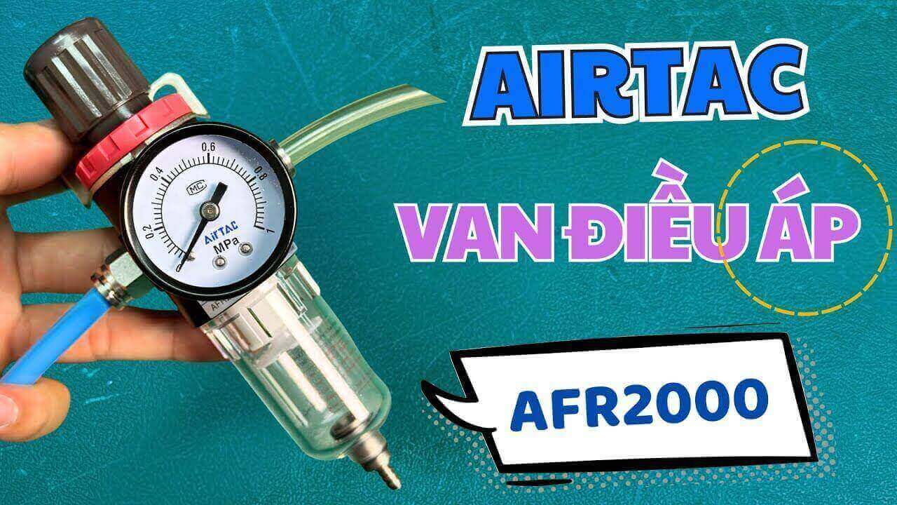 Airtac AFR2000 – Van Điều Áp Khí Nén Nhỏ Gọn, Bền Bỉ, Tích Hợp Lọc Tách Nước