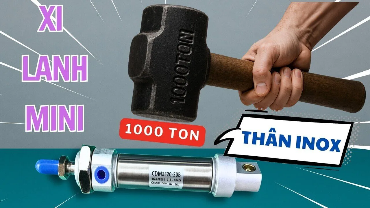 Cảnh báo CDM2E – Xi lanh mini inox siêu bền của thương hiệu SMC
