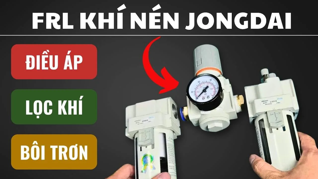 FRL Khí Nén Là Gì Review Bộ Jongdai AC4000-06 Từ A Đến Z Trong Hệ Thống Khí Nén Công Nghiệp