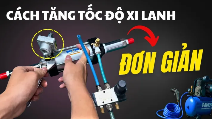 "Hướng dẫn cách tăng tốc Xi Lanh cực dễ với Van xả nhanh SQE 200": Giải Pháp Tối Ưu Tốc Độ Xi Lanh Khí Nén