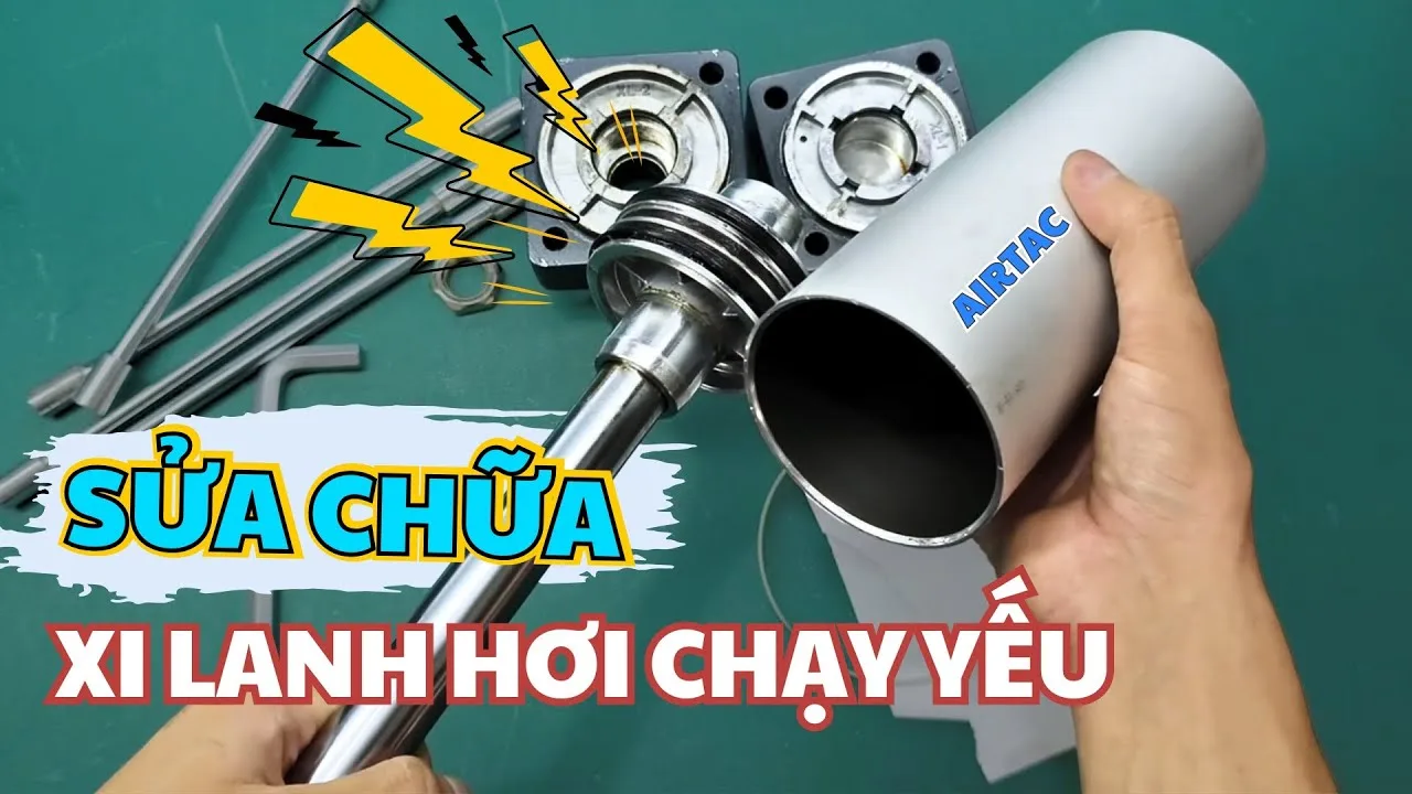 Giải Mã Lỗi 'Ben Hơi Yếu Lực': Đánh Giá Chi Tiết Video Sửa Xi Lanh Khí Nén Airtac Của Khải Lợi Automation