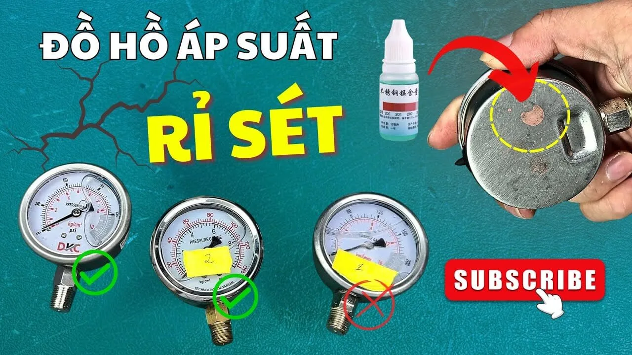 Hướng Dẫn Phân Biệt Đồng Hồ Áp Suất Inox 304 Thật Giả và Kiểm Chứng Chất Lượng DKC Khải Lợi Automation