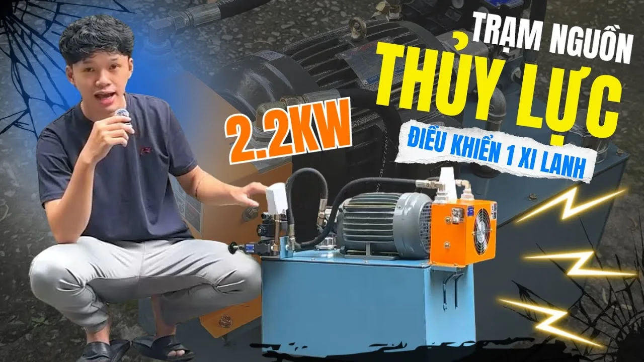 Đánh Giá Chi Tiết Video Tự Build Bộ Nguồn Thủy Lực Mini Điều Khiển 1 Xi Lanh Cực Dễ