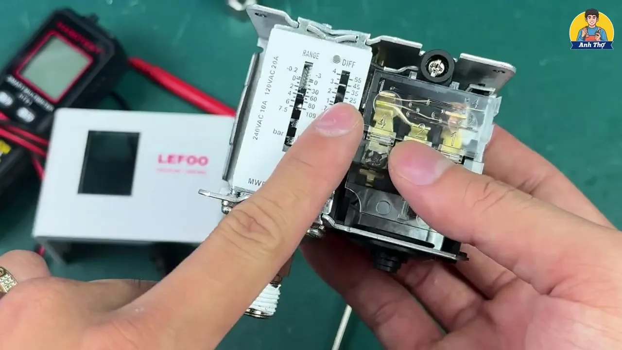 Hướng Dẫn Điều Chỉnh Range và DIFF Công Tắc Áp Suất LEFOO 5508