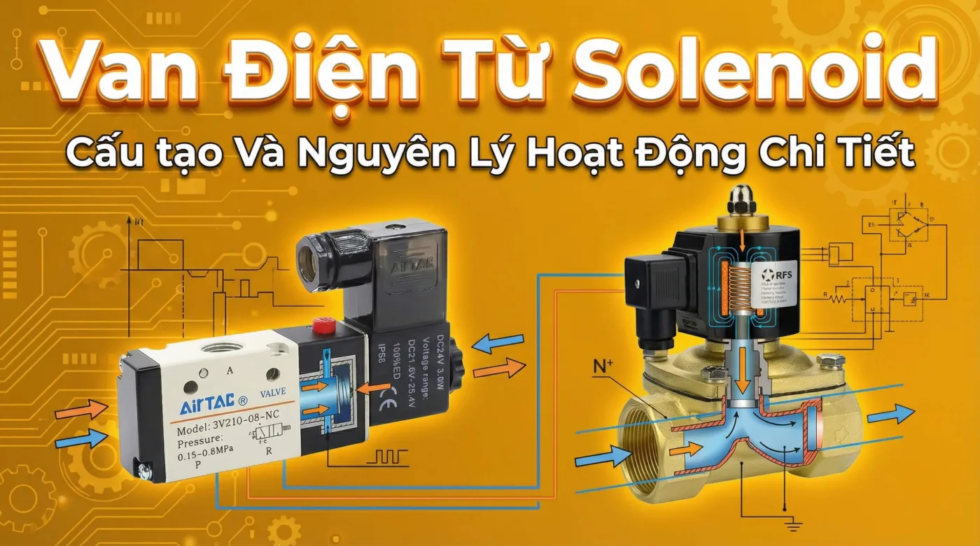 Van Điện Từ Solenoid - Cấu tạo Và Nguyên Lý Hoạt Động Chi Tiết