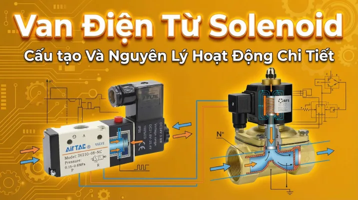 Van Điện Từ Solenoid - Cấu tạo Và Nguyên Lý Hoạt Động Chi Tiết