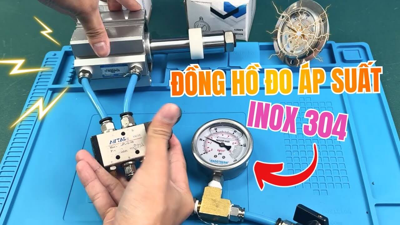 Đồng Hồ Đo Áp Suất Inox 304 Có Dầu: Giải Pháp "Bất Tử" Cho Môi Trường Khắc Nghiệt