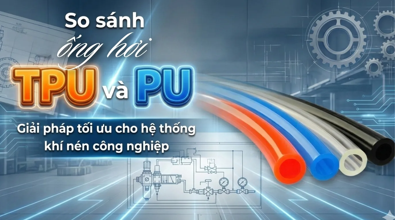 So sánh Ống hơi TPU và PU: Giải pháp tối ưu cho hệ thống khí nén công nghiệp 2026