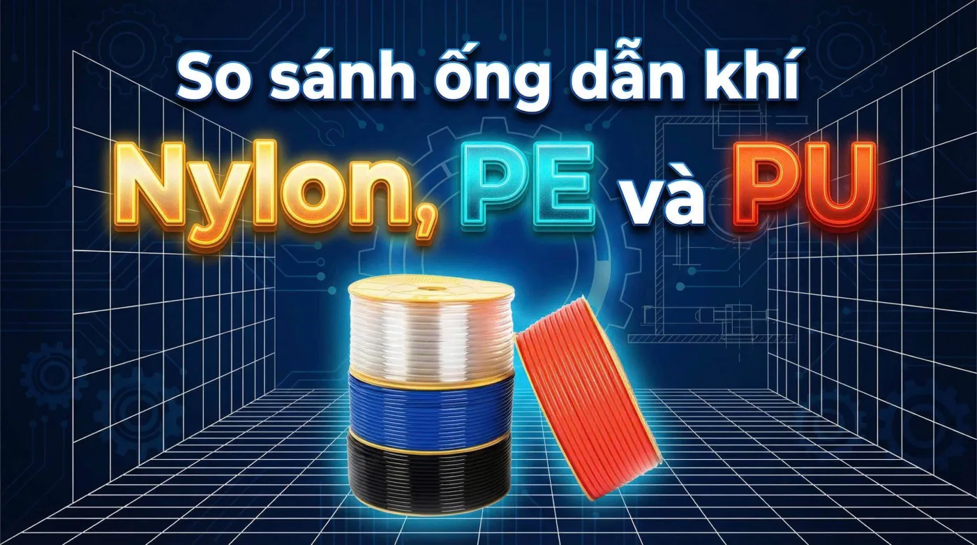 So sánh ống dẫn khí Nylon, PE và PU Đặc tính kỹ thuật và hướng dẫn lựa chọn 2026