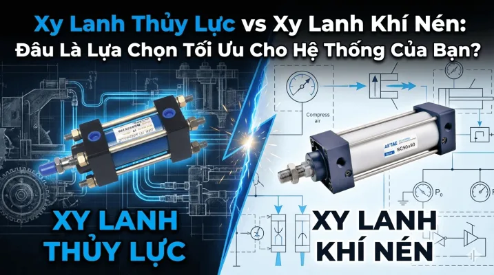 Xy Lanh Thủy Lực vs Xy Lanh Khí Nén Đâu Là Lựa Chọn Tối Ưu Cho Hệ Thống Của Bạn 2026
