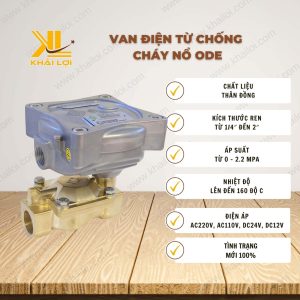 Van Điện Từ Chống Cháy Nổ ODE AC220V AC110V DC24V DC12V