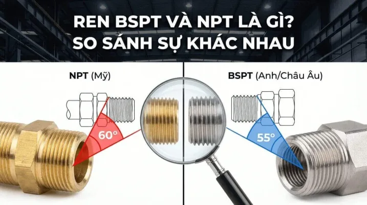 Ren BSPT Và NPT Là Gì So Sánh Sự Khác Nhau Giữa Hai Tiêu Chuẩn Phổ Biến Nhất