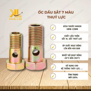 Ốc Dầu Sắt 7 Màu Thuỷ Lực